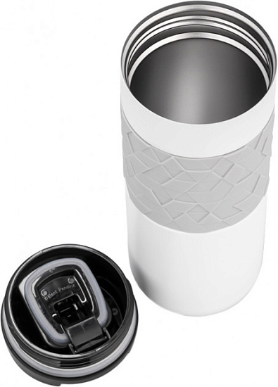 Термокружка Aladdin 470 Easy Grip Leak-Lock Snowflake White - Фото 8 большая