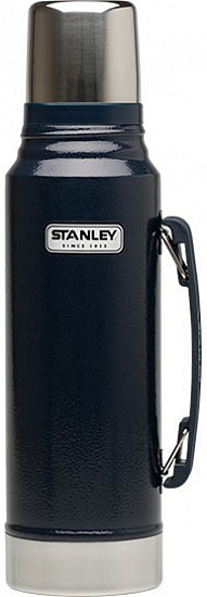 Термос Stanley Classic 1,0 Hammertone Navy - Фото 1 большая