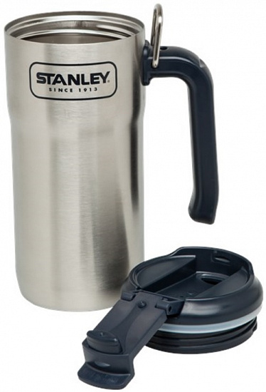 Термокружка Stanley Adventure Travel Mug Steel 0,47 Steel - Фото 1 большая