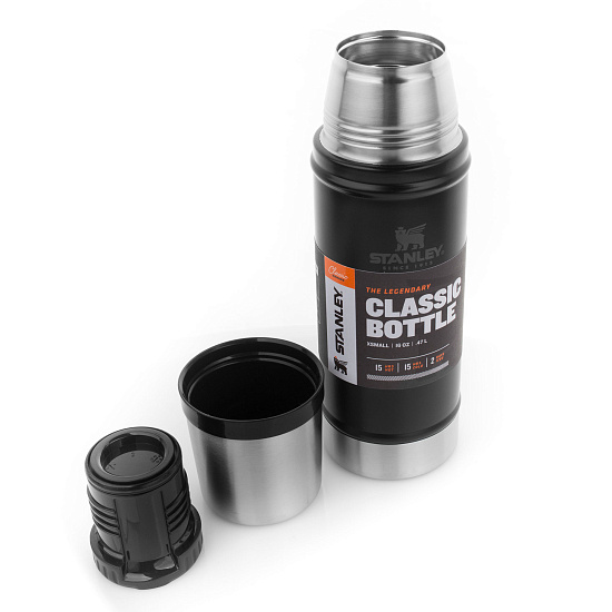 Термос Stanley Classic 470 Matt Black - Фото 2 большая