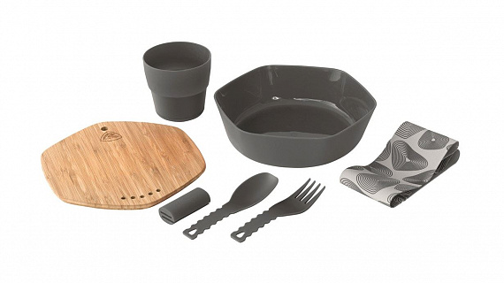Набор посуды Robens Leaf Meal Kit Antracite - Фото 1 большая
