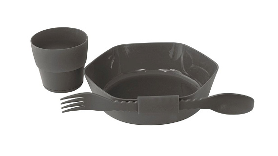 Набор посуды Robens Leaf Meal Kit Antracite - Фото 4 большая