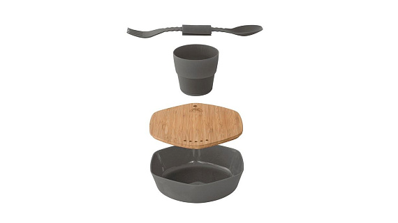 Набор посуды Robens Leaf Meal Kit Antracite - Фото 6 большая