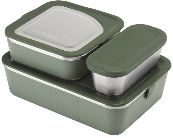 Набор ланч-боксов Klean Kanteen Family Set (Big Meal, Lunch, Snack) Sea Spray - Фото 1 большая