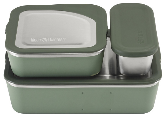 Набор ланч-боксов Klean Kanteen Family Set (Big Meal, Lunch, Snack) Sea Spray - Фото 11 большая
