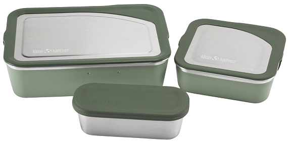 Набор ланч-боксов Klean Kanteen Family Set (Big Meal, Lunch, Snack) Sea Spray - Фото 12 большая