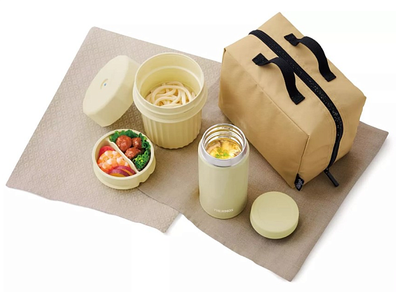 Набор Thermos Термос+контейнеры+чехол JEC-1000 Beige - Фото 6 большая
