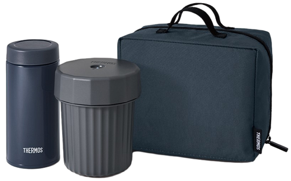 Набор Thermos Термос+контейнеры+чехол JEC-1000 Navy - Фото 1 большая