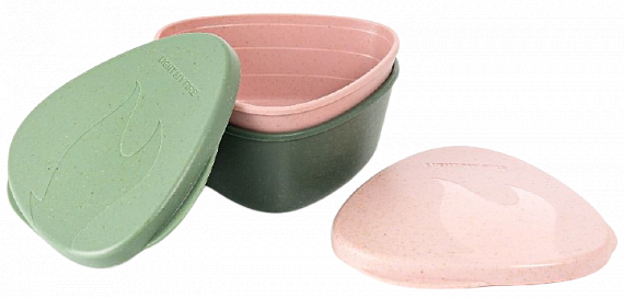 Набор контейнеров Light My Fire Snapbox Original Bio Sandy Green/Dusty Pink - Фото 1 большая