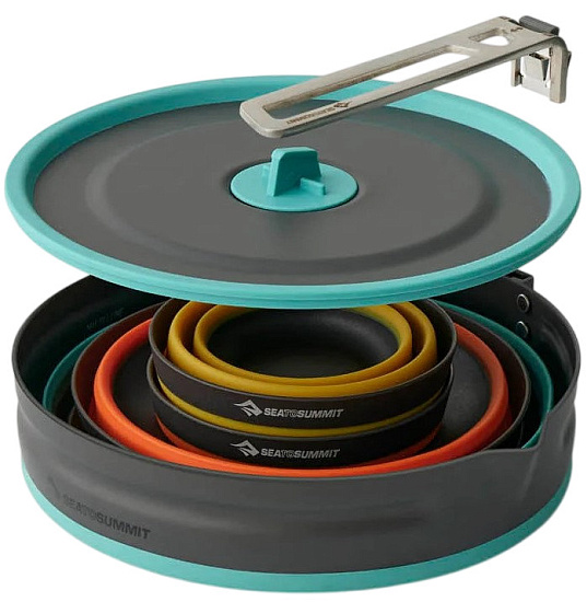 Набор посуды Sea to Summit Frontier UL Collapsible One Pot Cook Set 2L (5 piece) - Фото 2 большая