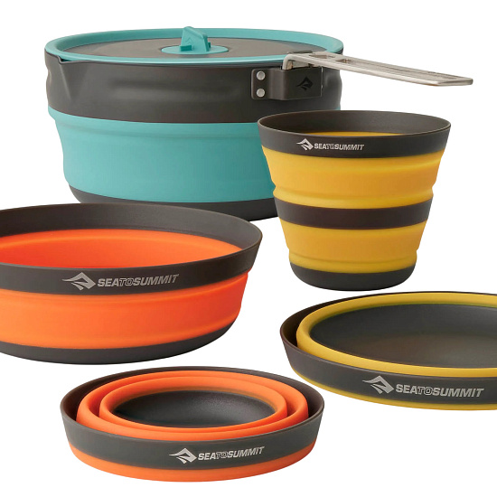 Набор посуды Sea to Summit Frontier UL Collapsible One Pot Cook Set 2L (5 piece) - Фото 3 большая
