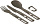 Набор столовых приборов Sea to Summit Frontier UL Cutlery Set (3 piece) Grey - Фото 3 малая