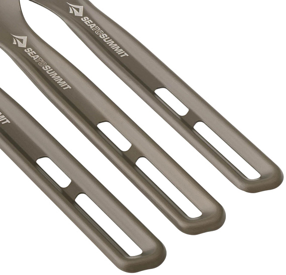 Набор столовых приборов Sea to Summit Frontier UL Cutlery Set (3 piece) Grey - Фото 4 большая