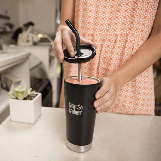 Набор для стакана Klean Kanteen Straw Lid Set - Фото 5 большая