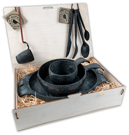 Набор посуды Kupilka Premium Wood Box Kelo - Фото 1 большая
