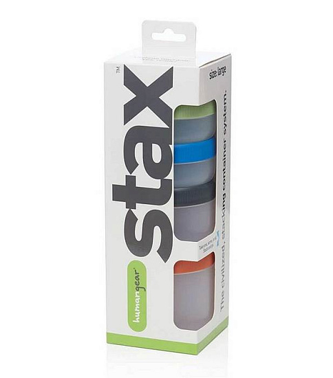 Модульная система хранения Humangear Stax L Clear/Spectrum - Фото 2 большая