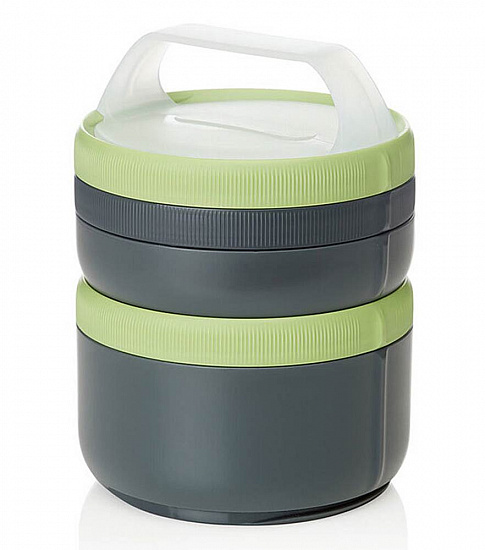 Модульная пищевая система хранения Humangear Stax XL Gray/Green - Фото 1 большая