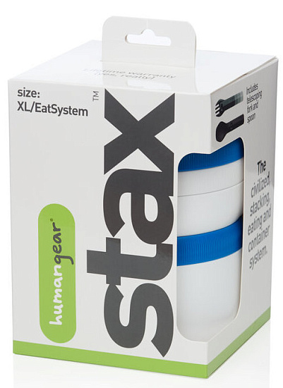 Модульная пищевая система хранения Humangear Stax XL White/Blue - Фото 2 большая
