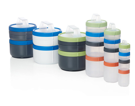 Модульная пищевая система хранения Humangear Stax XL White/Blue - Фото 5 большая