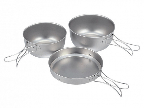 Набор кастрюлек Snow Peak Cook Set Titanium - Фото 1 большая