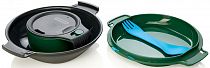 Набор посуды Humangear GoKit DeLuxe (7 предметов) Charcoal/Green