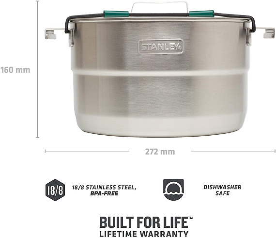 Набор посуды Stanley Adventure Full Kitchen Base Camp Cook Set - Фото 7 большая
