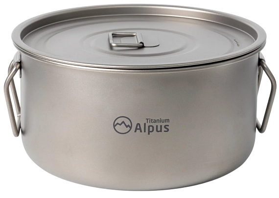 Котелок Alpus титановый с крышкой ALP893 2,2л - Фото 1 большая