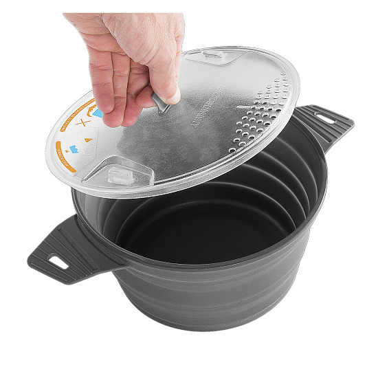 Складная кастрюля Sea to Summit X-Pot 2,8 Grey - Фото 3 большая