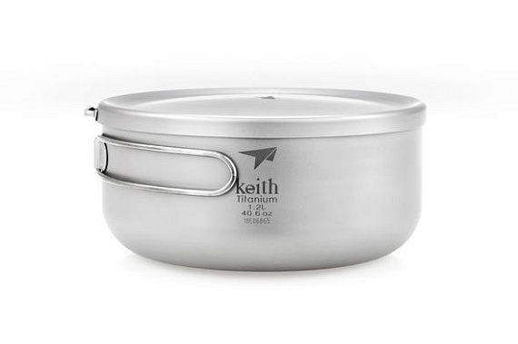 Котелок Keith Titanium 1.2 л - Фото 2 большая