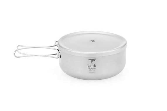 Котелок Keith Titanium 1 л - Фото 4 большая