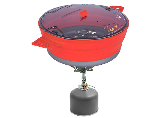 Складная кастрюля Sea to Summit X-Pot 4.0 Red - Фото 3 большая