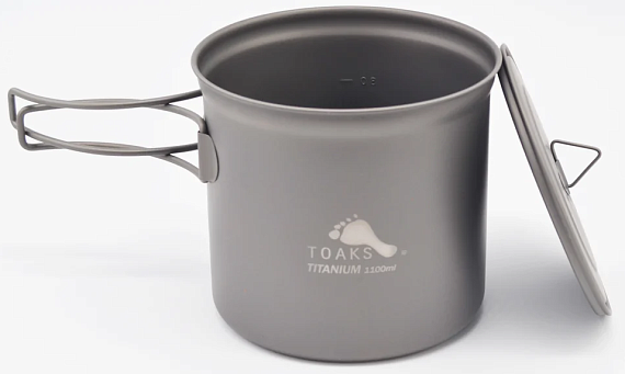 Котелок Toaks Titanium 1100 мл - Фото 2 большая