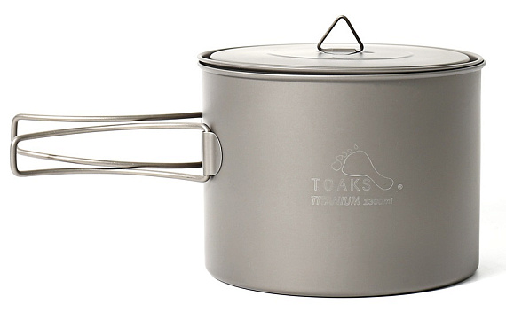 Котелок Toaks Titanium 1300 мл - Фото 2 большая