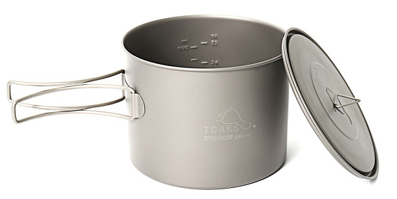 Котелок Toaks Titanium 1300 мл - Фото 6 большая
