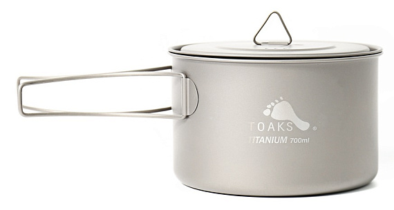 Котелок Toaks Light Titanium 700 мл - Фото 5 большая
