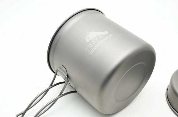 Котелок Toaks Titanium 1100 мл Pot + Pan - Фото 3 большая