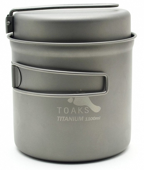 Котелок Toaks Titanium 1100 мл Pot + Pan - Фото 1 большая
