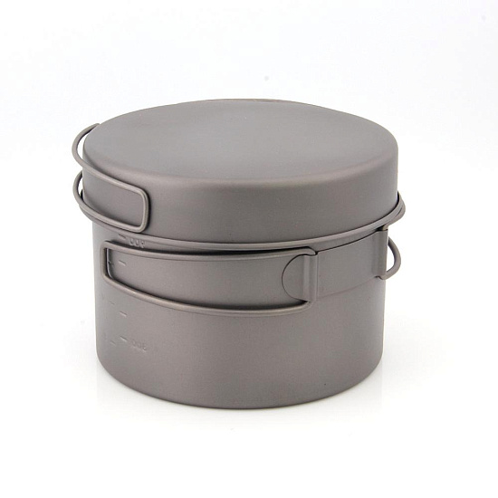Котелок Toaks Titanium 1300 мл Pot + Pan - Фото 2 большая