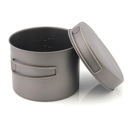 Котелок Toaks Titanium 1300 мл Pot + Pan - Фото 3 большая