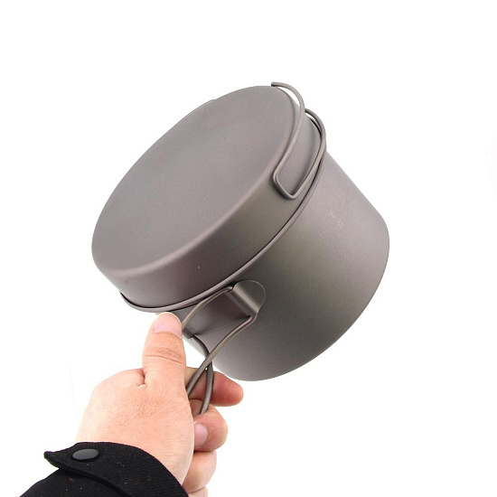 Котелок Toaks Titanium 1300 мл Pot + Pan - Фото 5 большая