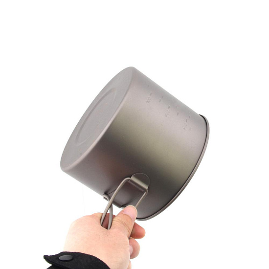 Котелок Toaks Titanium 1300 мл Pot + Pan - Фото 10 большая