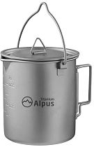 Котелок Alpus титановый с крышкой ALP626 750мл