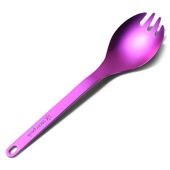 Ложка-вилка Snow Peak TI Purple - Фото 3 большая