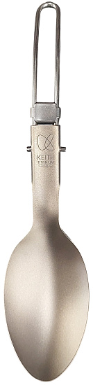 Складная ложка глубокая Keith Titanium Ultralight - Фото 1 большая