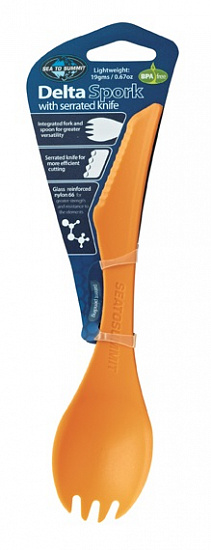 Вилка-ложка Sea to Summit Delta Spork Orange - Фото 1 большая