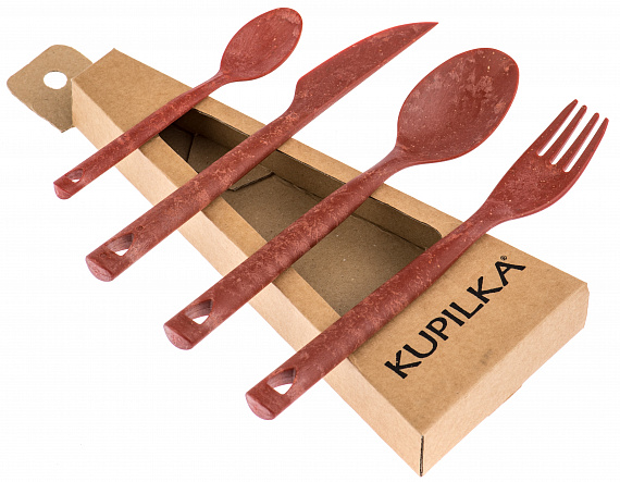Набор столовых приборов Kupilka Cutlery Craft Box Cranberry - Фото 1 большая