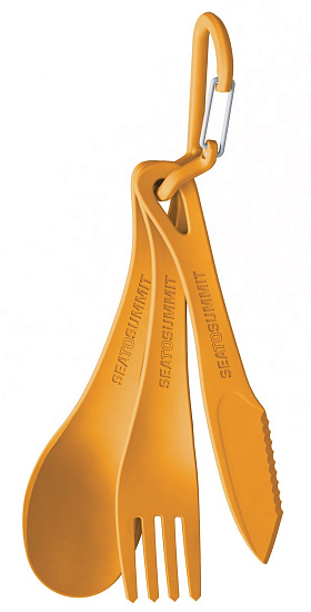Столовые приборы Sea to Summit Delta Cutlery Set Orange - Фото 2 большая
