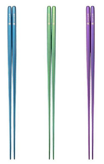 Палочки для суши Snow Peak Titanium Chopsticks Blue - Фото 3 большая