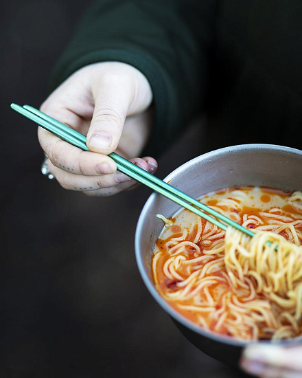 Палочки для суши Snow Peak Titanium Chopsticks Purple - Фото 5 большая