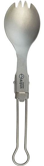 Вилка-ложка Alpus титановая складная ALP350 - Фото 1 большая